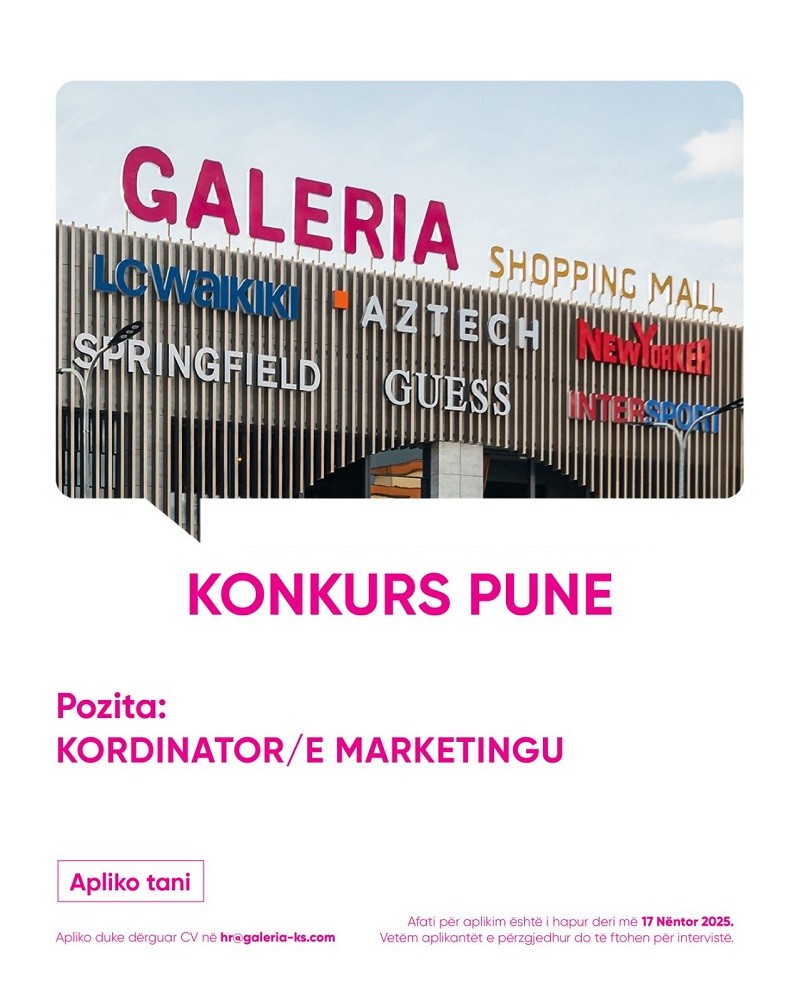 Kordinatore/e Marketingu - Prizren